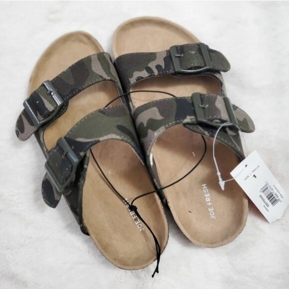 Kids Camo Slide DOUBLE  Strap Buckle - Picture 1 of 4